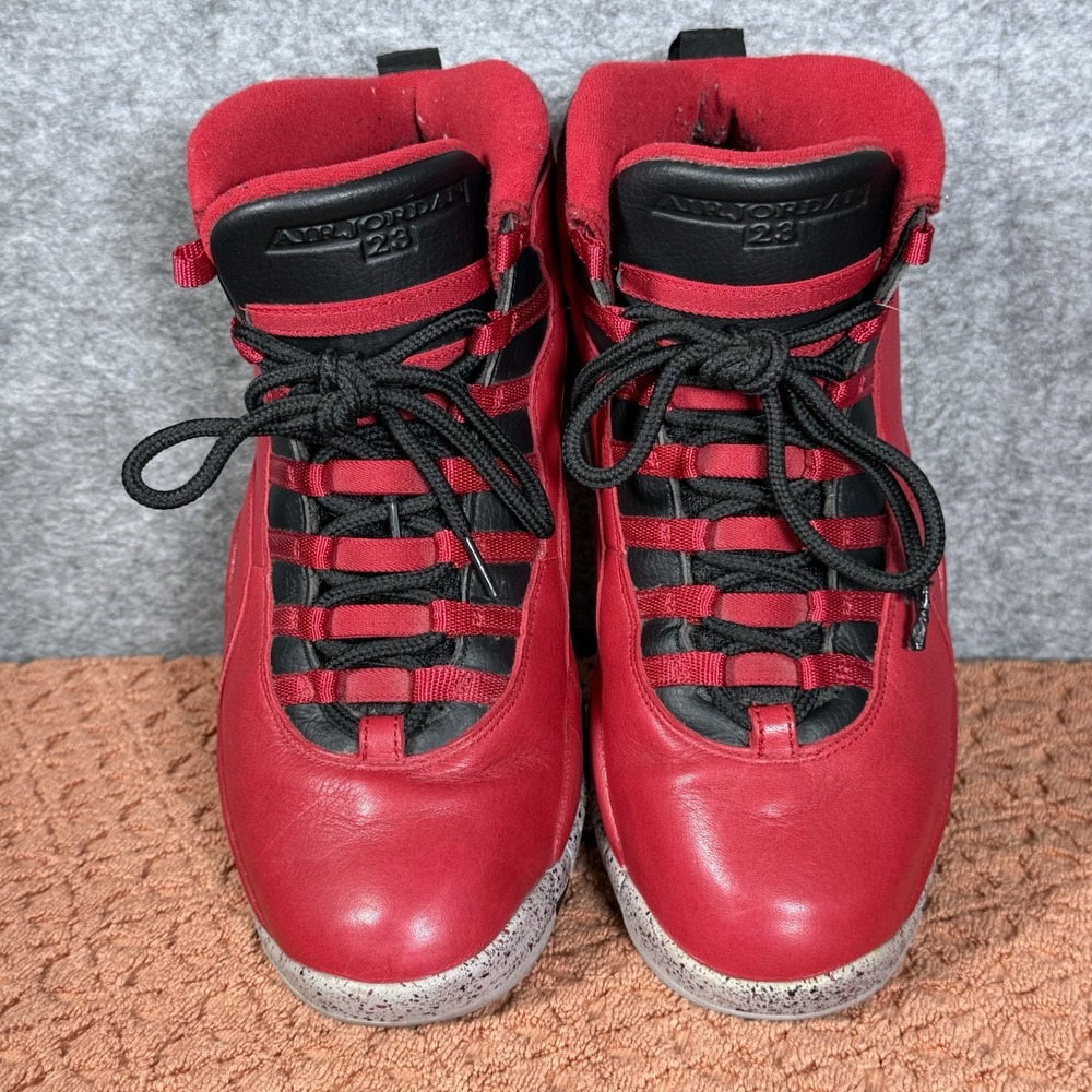 Nike Jordan 10 Retro Bulls Over Broadway Mens 10 Red Black Leather - Picture 10 of 13